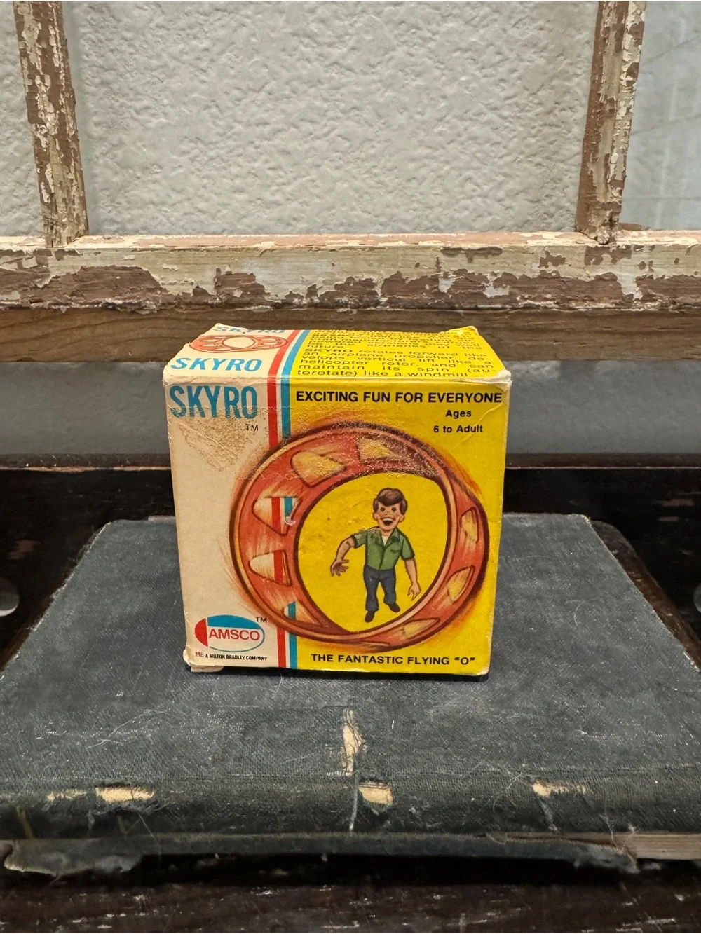 Vintage Skyro Flying O Kids Toy - Yellow